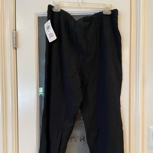 New ladies large black cotton gauze pants